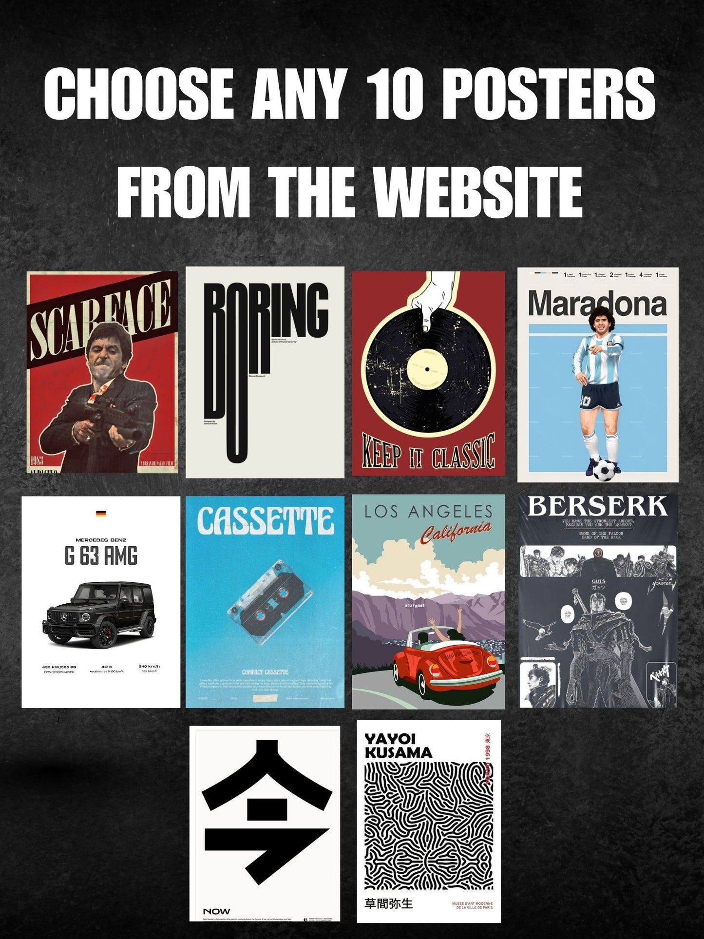 ANY 10 POSTERS