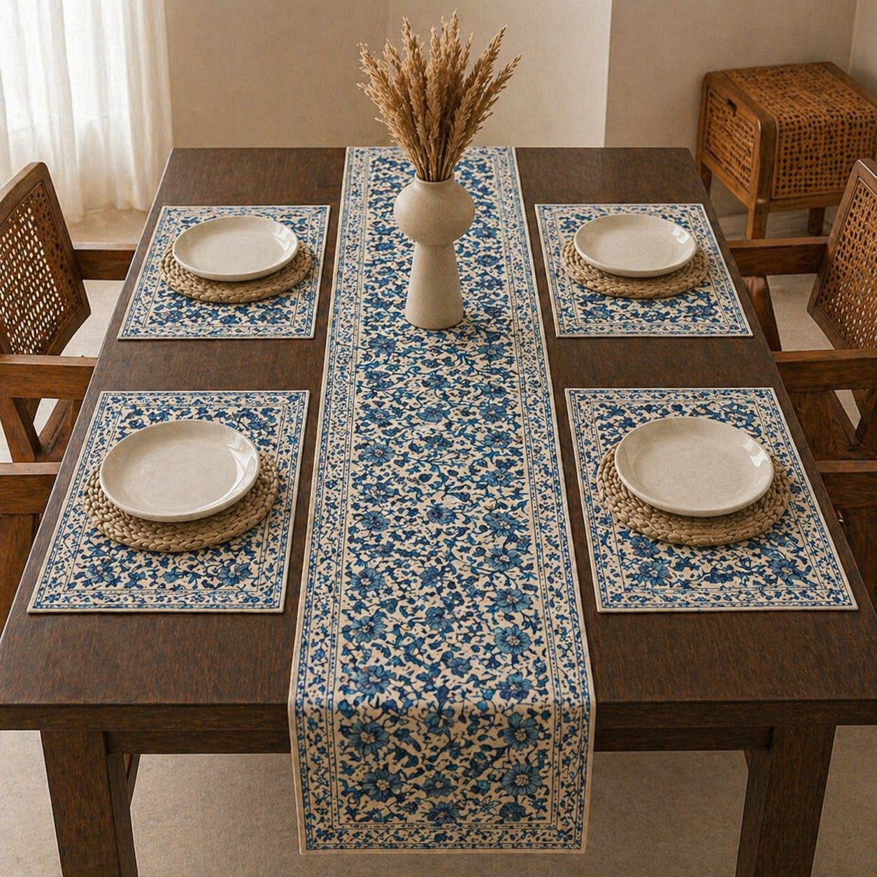 Azure Wildflower - Table Runner